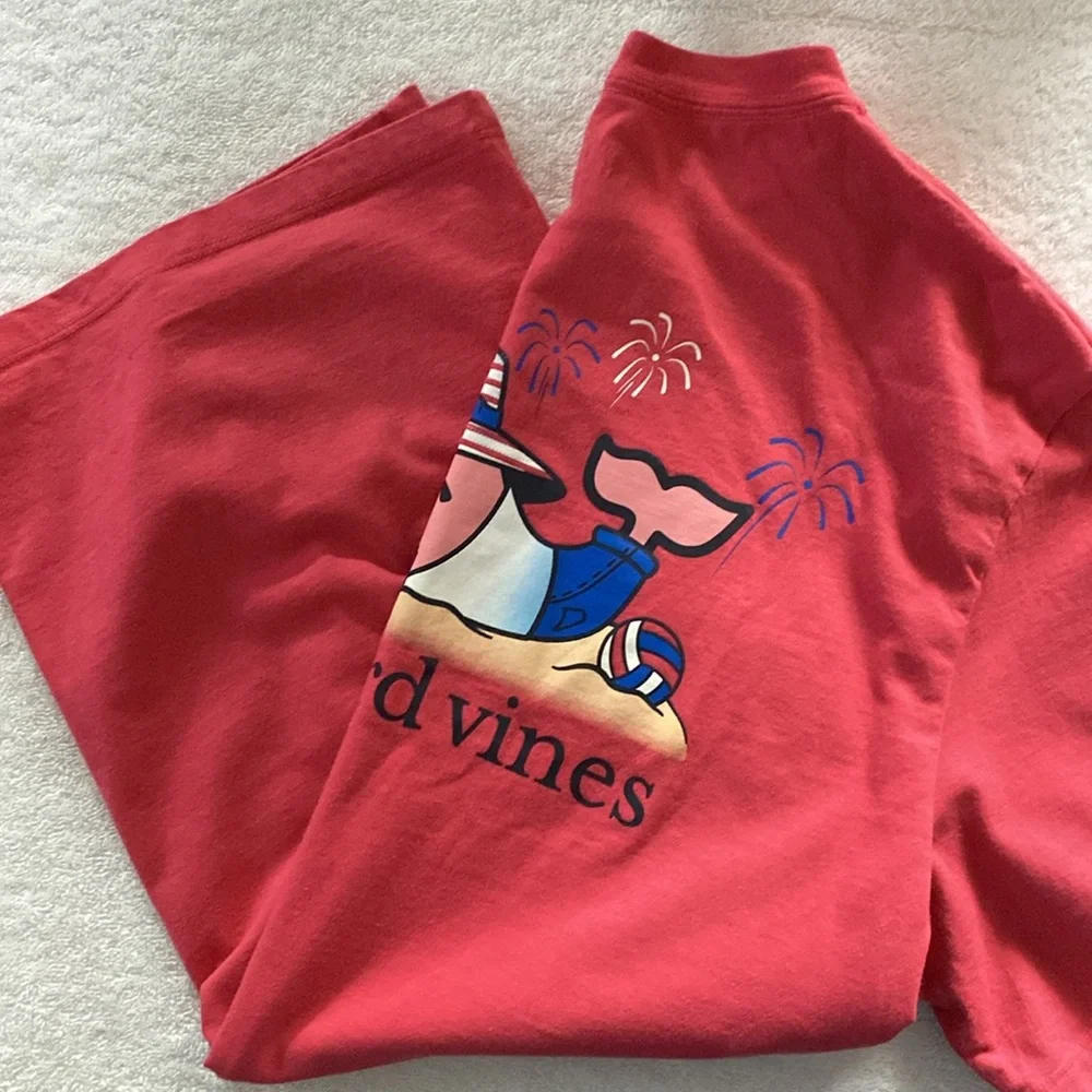 Vineyard Vines Red Short Sleeve Tee - Picture 5 of 7